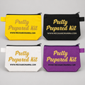 Four Pretty Prepared pouch color choices, empty bags only